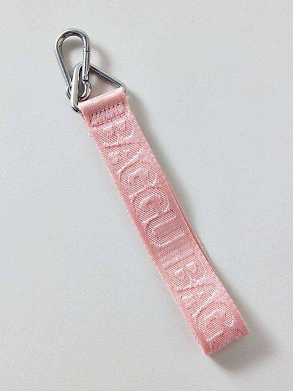 Baggu Pink Logo Keychain